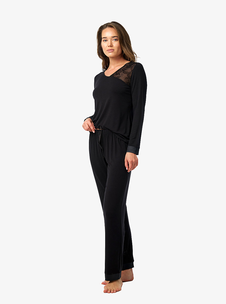 Kadın Pijama Takımı 52202 - Siyah - 3
