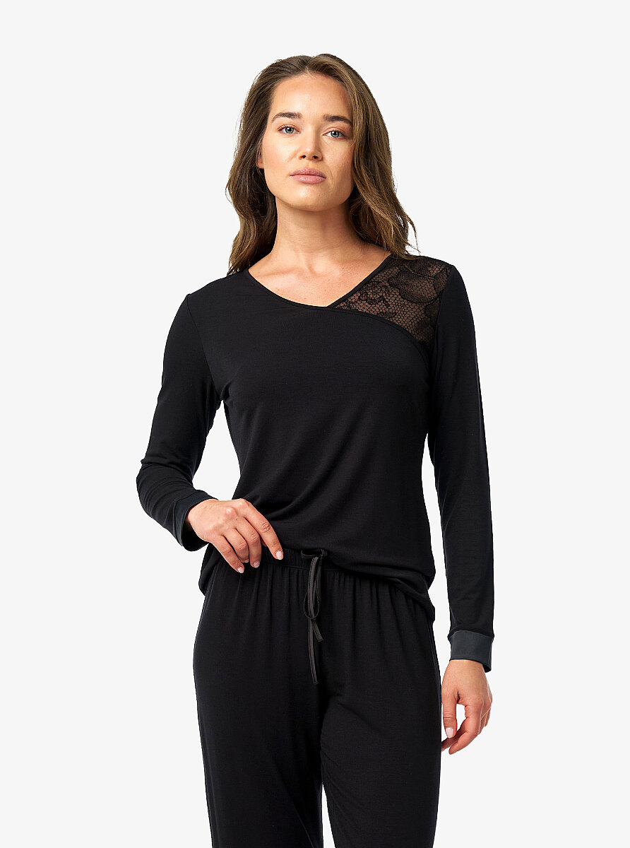 Kadın Pijama Takımı 52202 - Siyah - 4