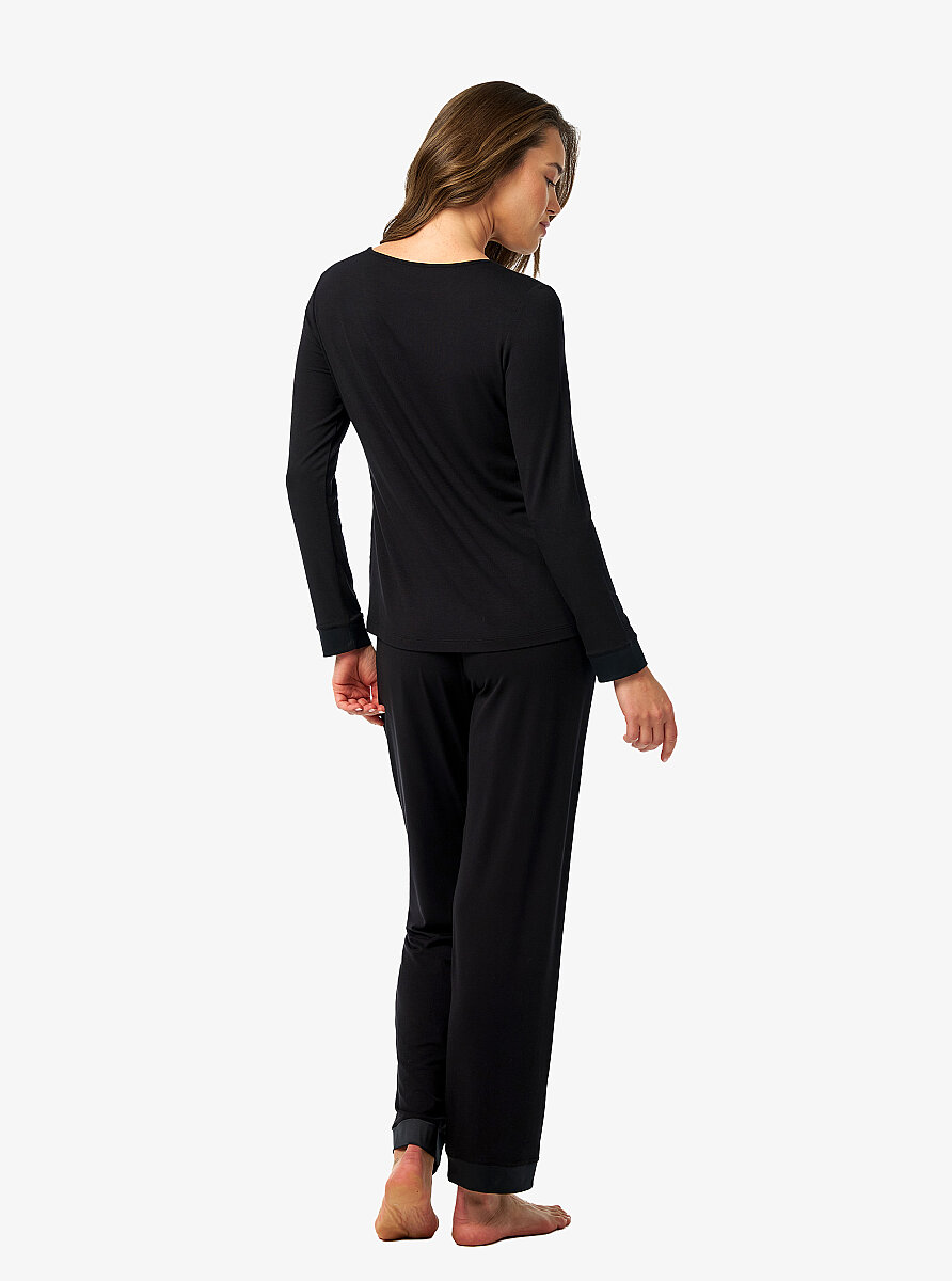 Kadın Pijama Takımı 52202 - Siyah - Blackspade (1)