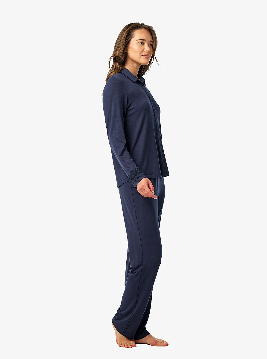 Kadın Pijama Takımı 52205 - Lacivert - Blackspade (1)
