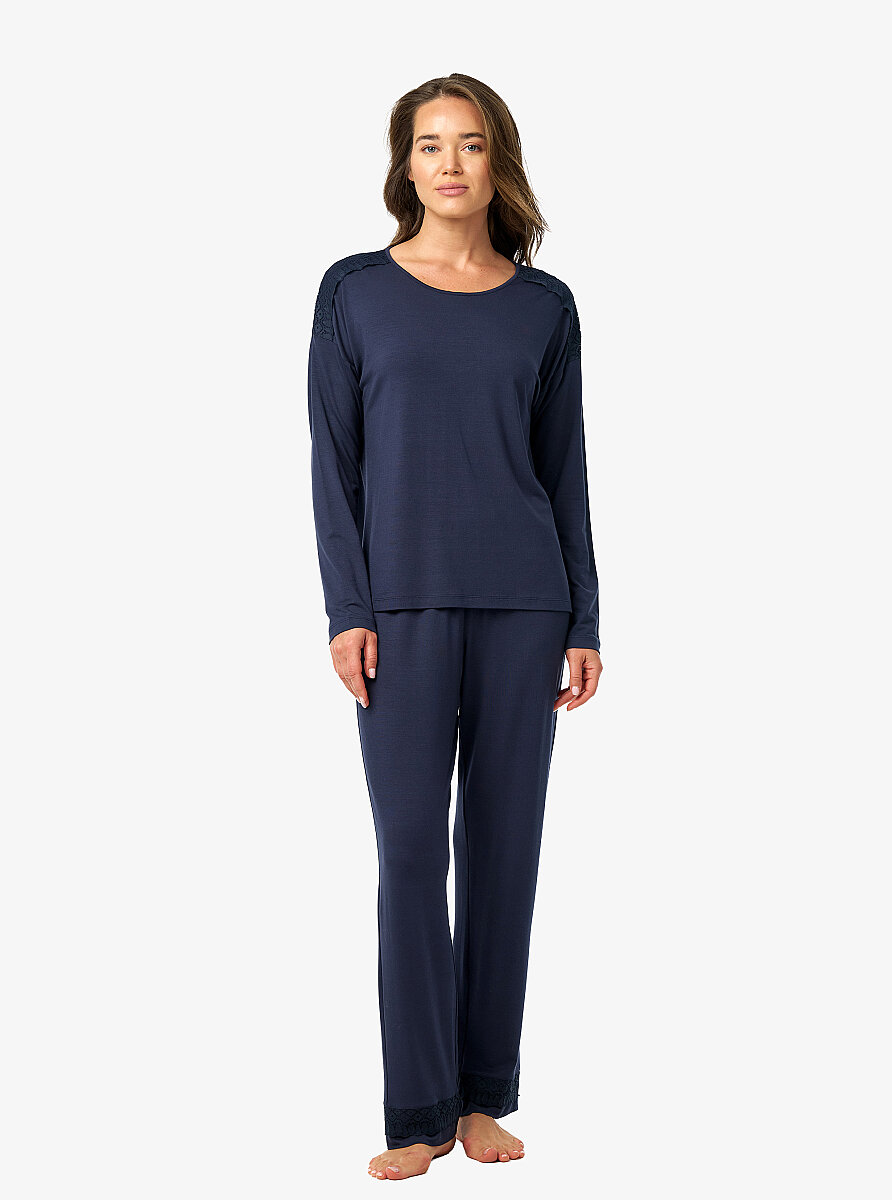 Kadın Pijama Takımı 52206 - Lacivert - Blackspade (1)