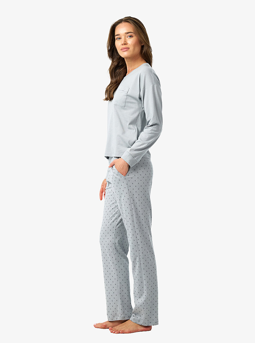 Kadın Pijama Takımı 52209 - Gri - 3