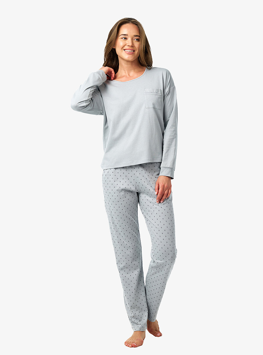 Kadın Pijama Takımı 52209 - Gri - 4