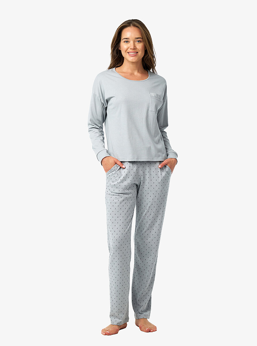 Kadın Pijama Takımı 52209 - Gri - 5