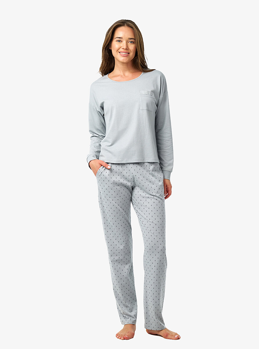 Kadın Pijama Takımı 52209 - Gri - 6