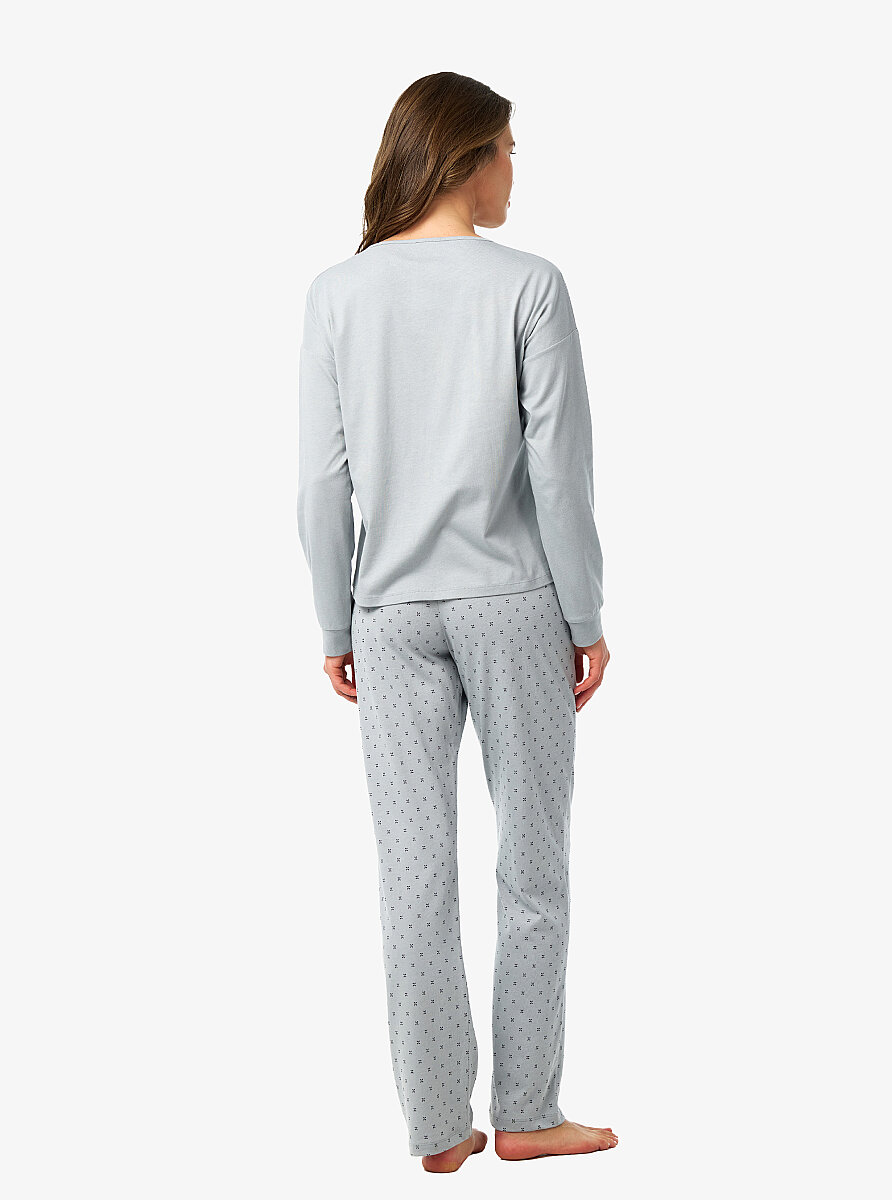 Kadın Pijama Takımı 52209 - Gri - 7