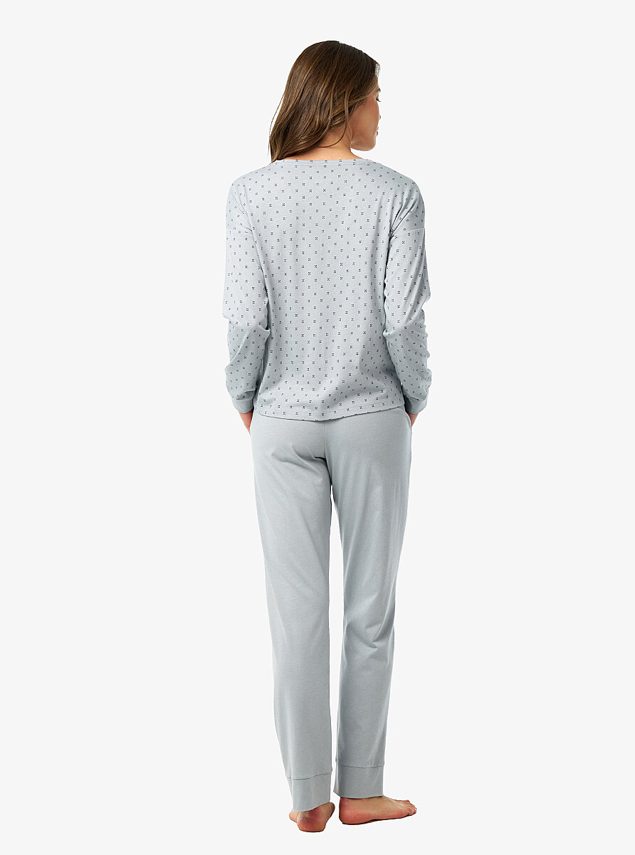 Kadın Pijama Takımı 52210 - Desenli - 4