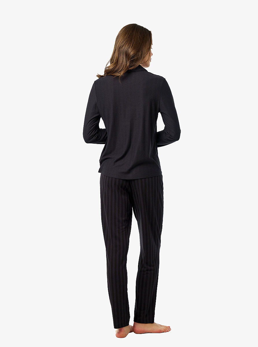 Kadın Pijama Takımı 52211 - Antrasit - Blackspade (1)
