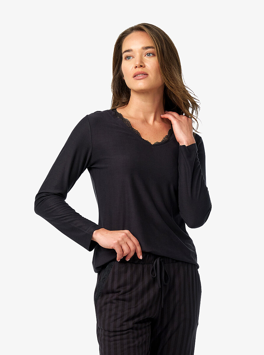 Kadın Pijama Takımı 52212 - Antrasit - Blackspade
