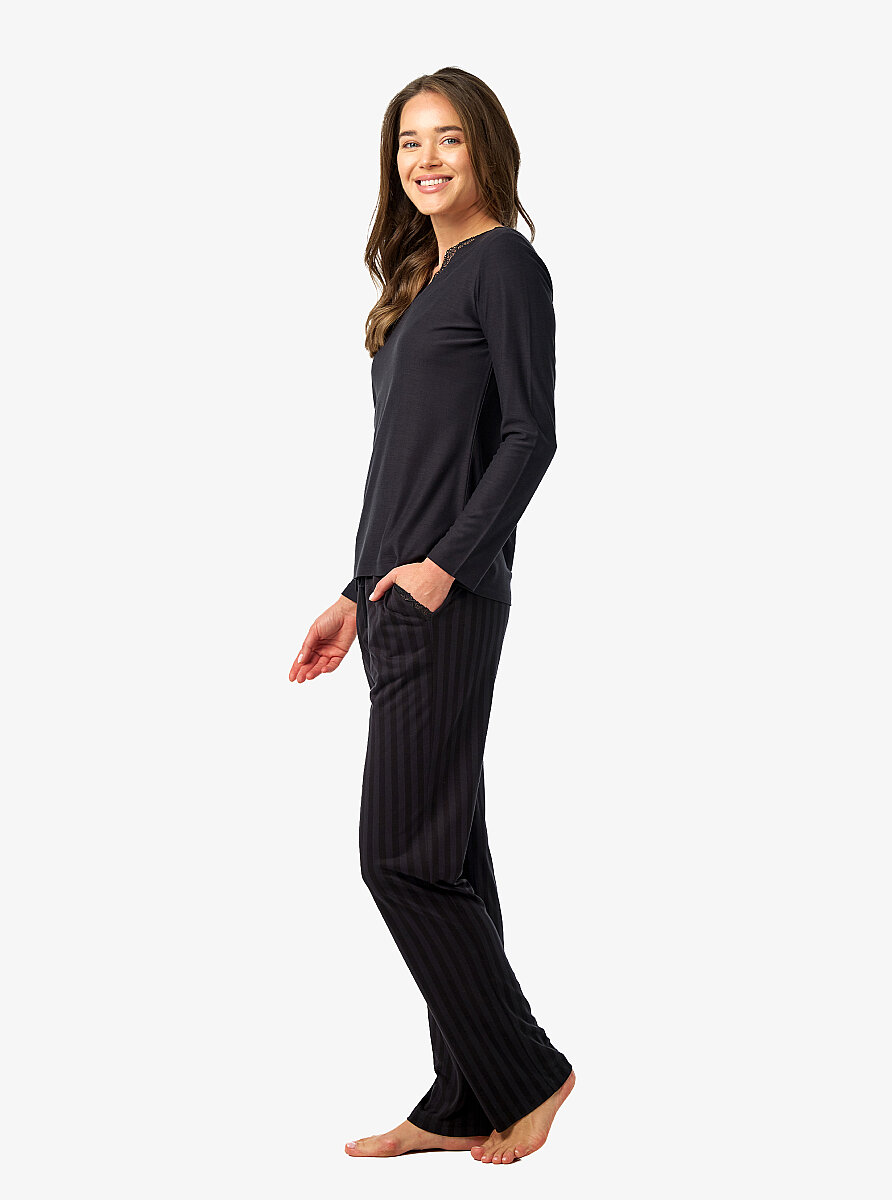 Kadın Pijama Takımı 52212 - Antrasit - 6