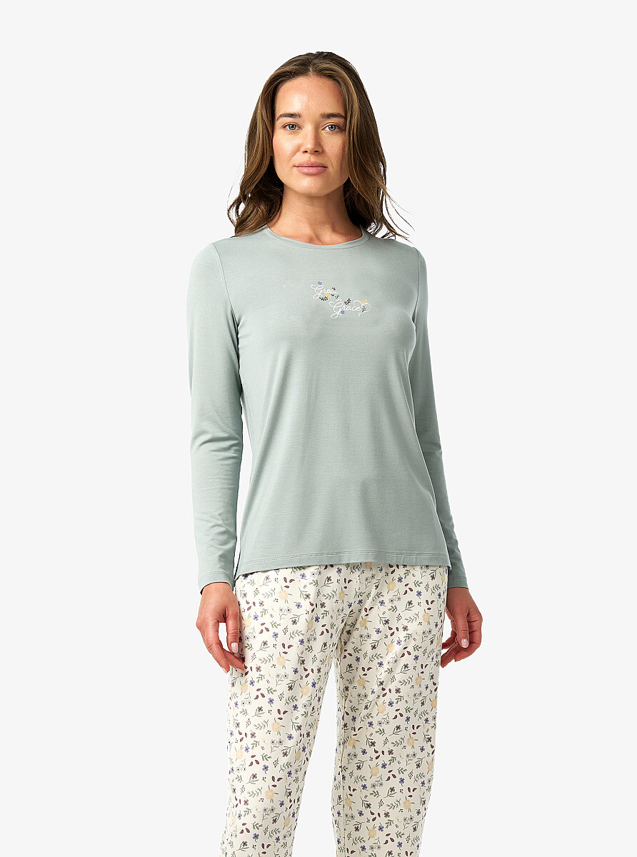 Kadın Pijama Takımı 52215 - Yeşil - 4
