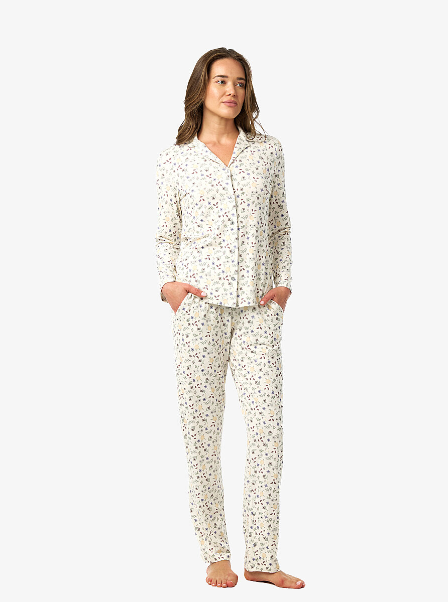 Kadın Pijama Takımı 52218 - Desenli - 1