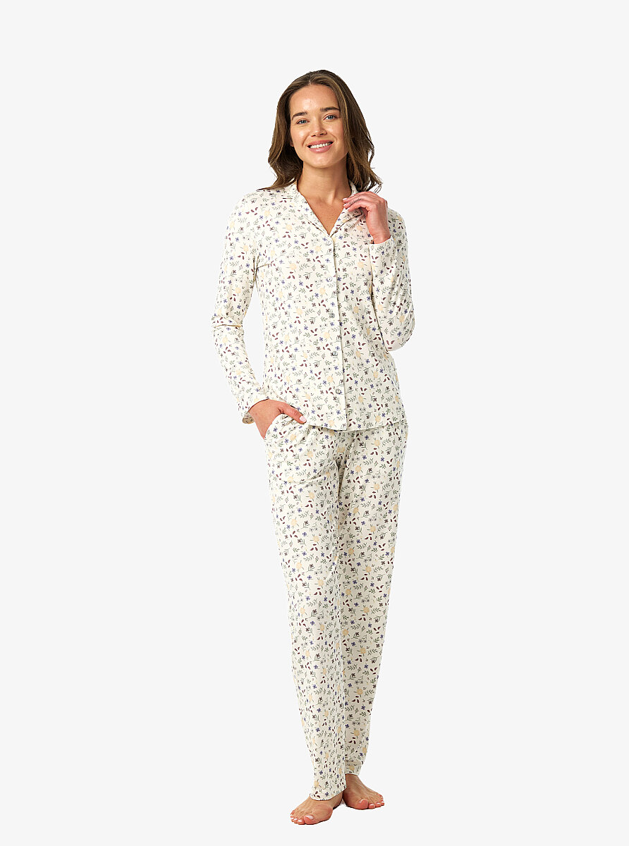 Kadın Pijama Takımı 52218 - Desenli - 3