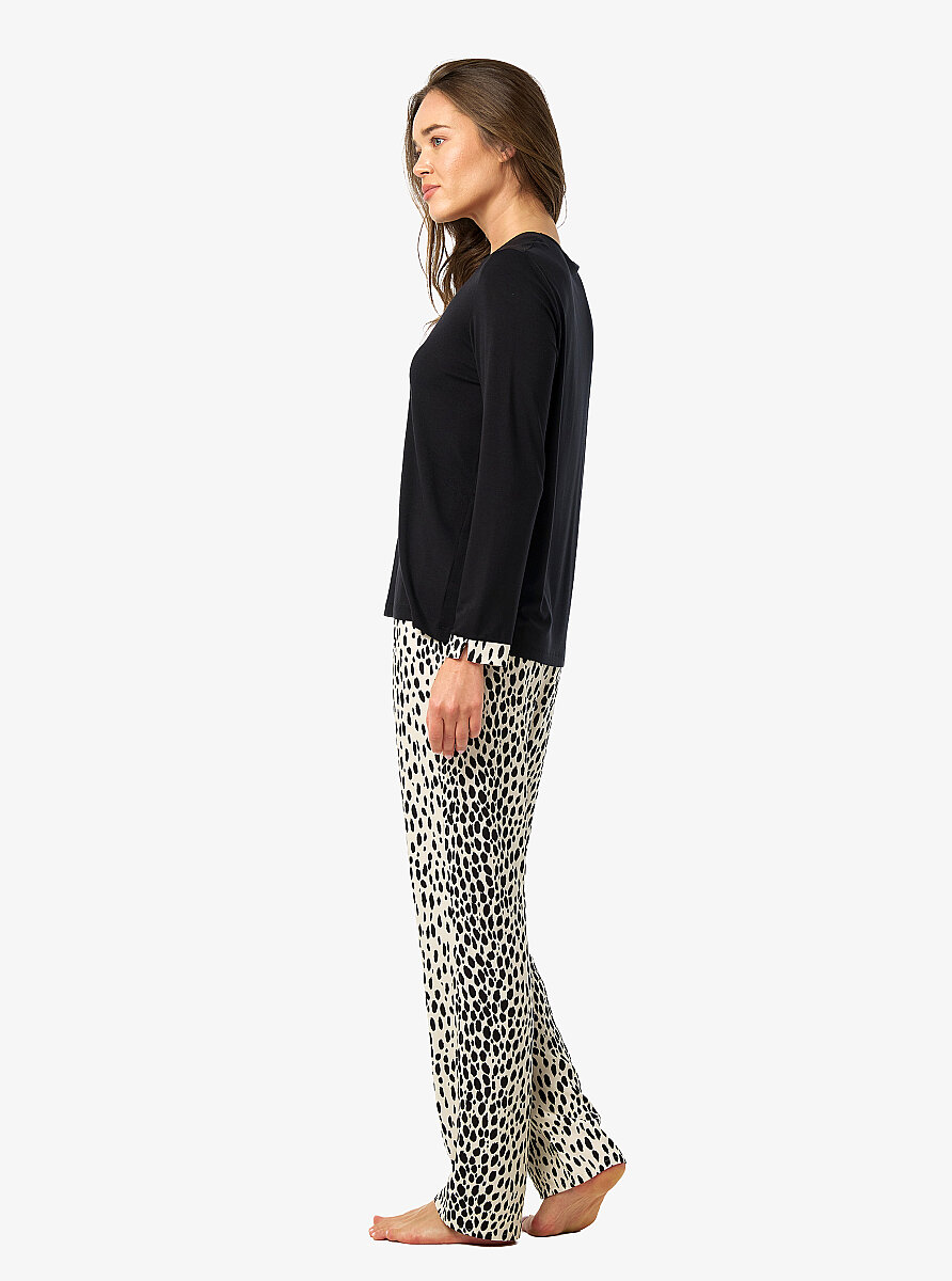 Kadın Pijama Takımı 52225 - Siyah - 3