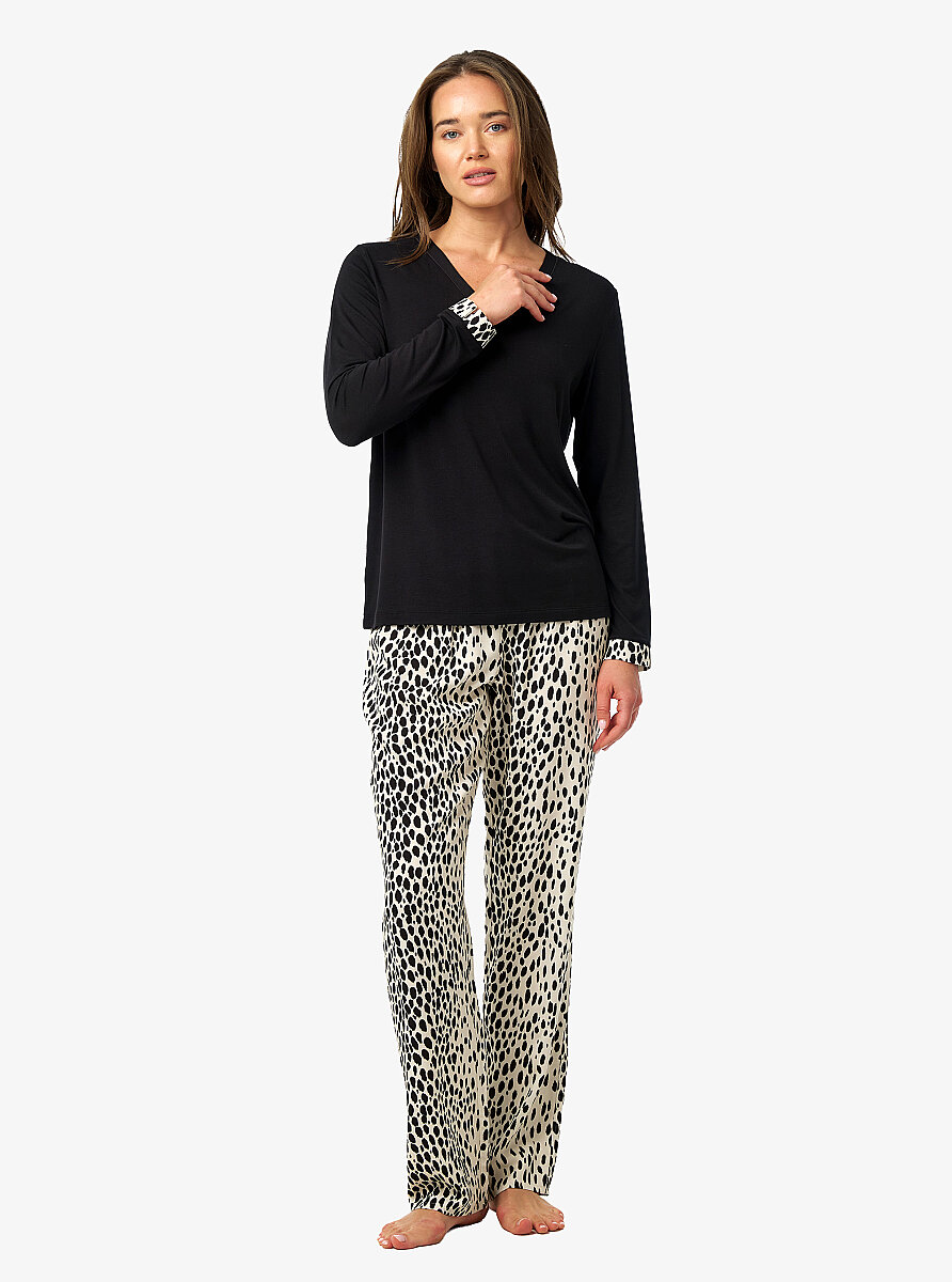 Kadın Pijama Takımı 52225 - Siyah - 4