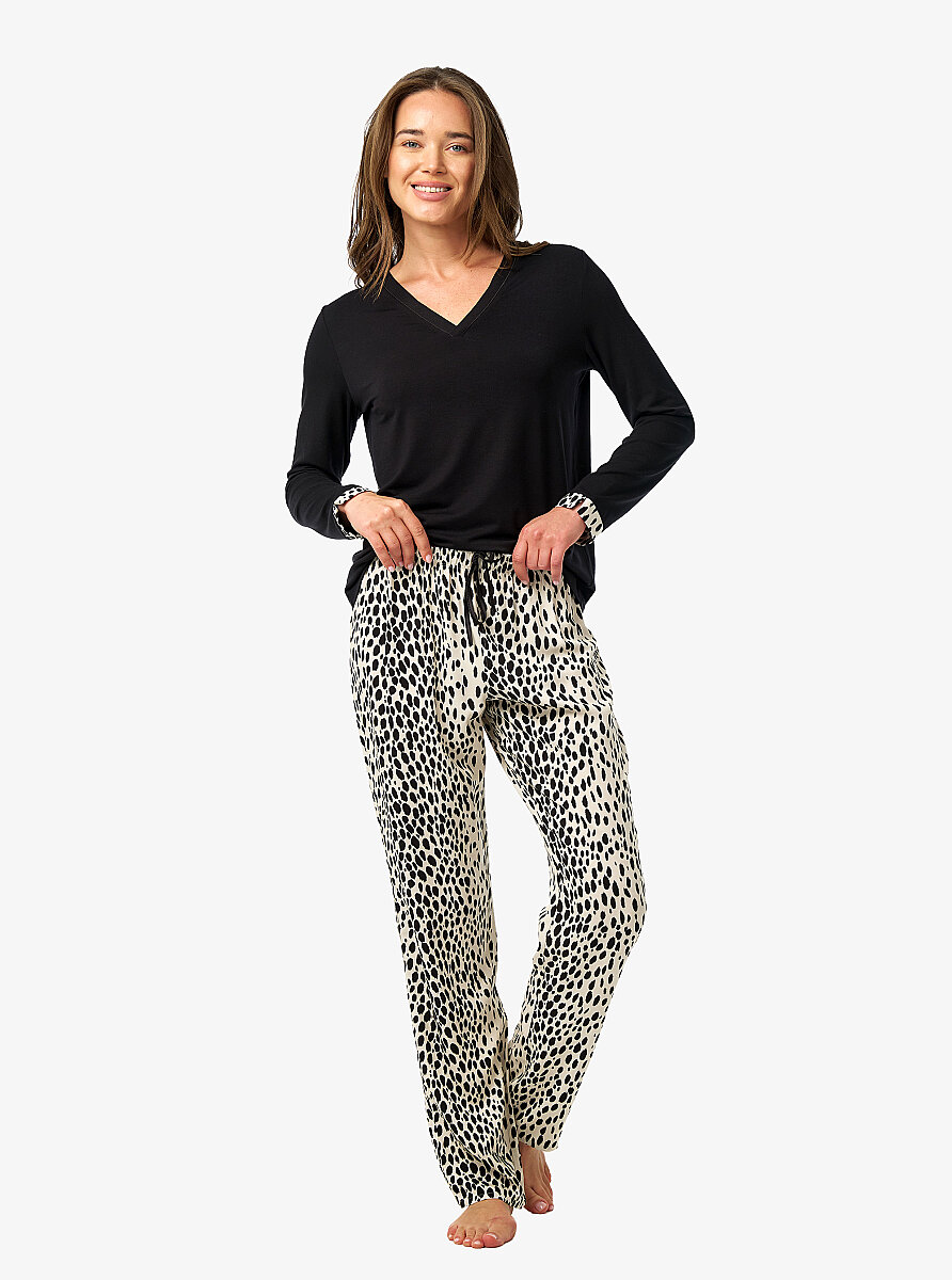 Kadın Pijama Takımı 52225 - Siyah - 5