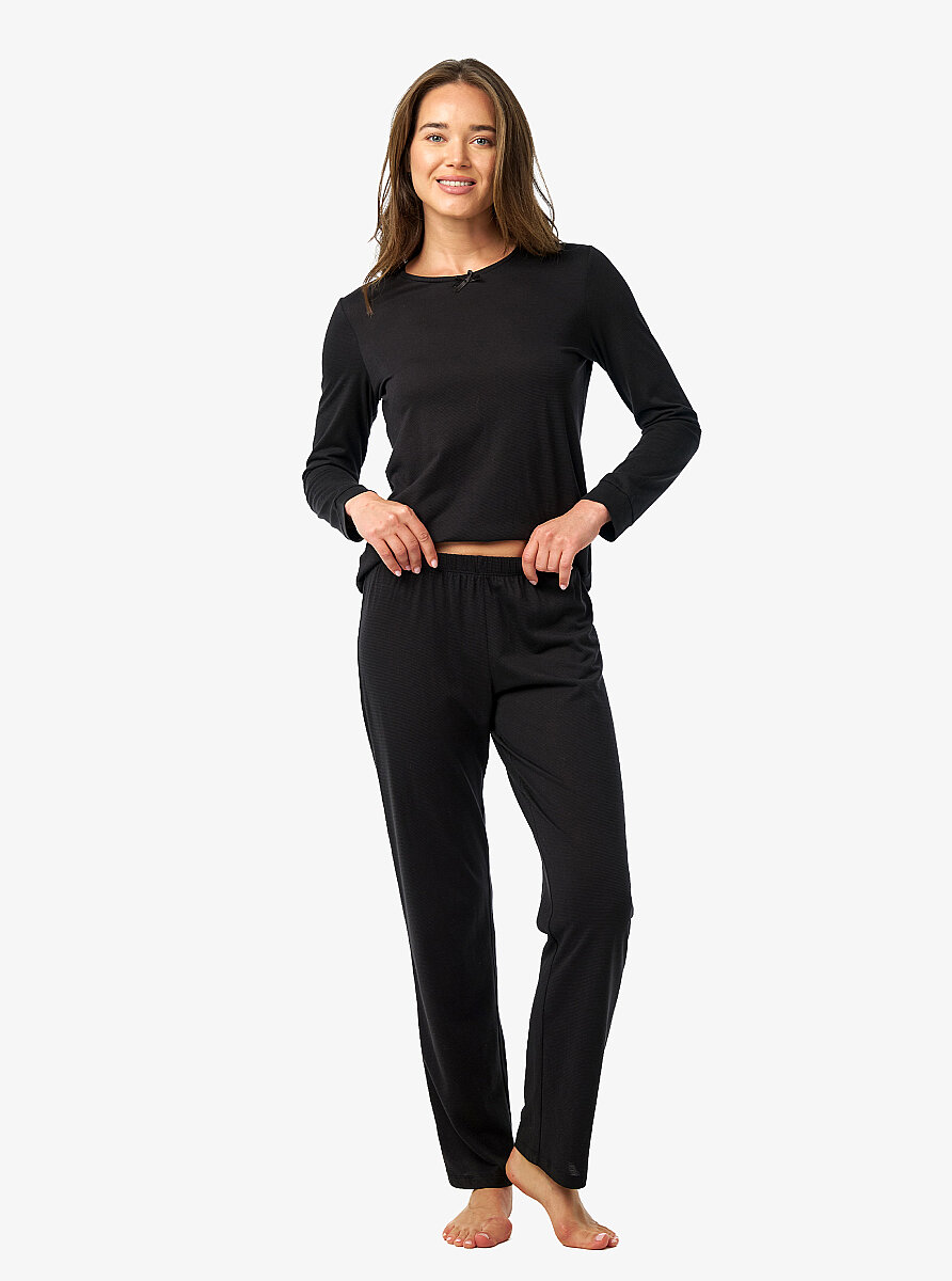 Kadın Pijama Takımı 52230 - Siyah - Blackspade