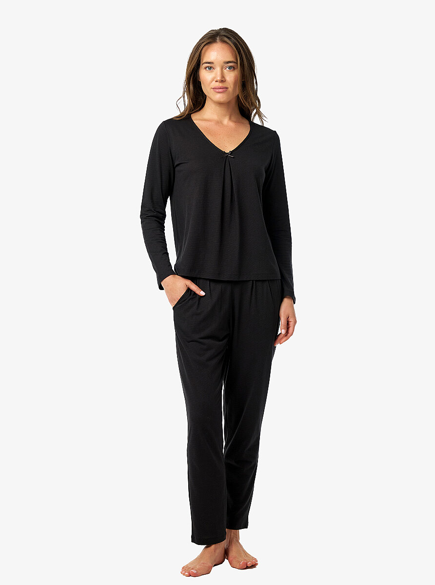 Kadın Pijama Takımı 52231 - Siyah - Blackspade