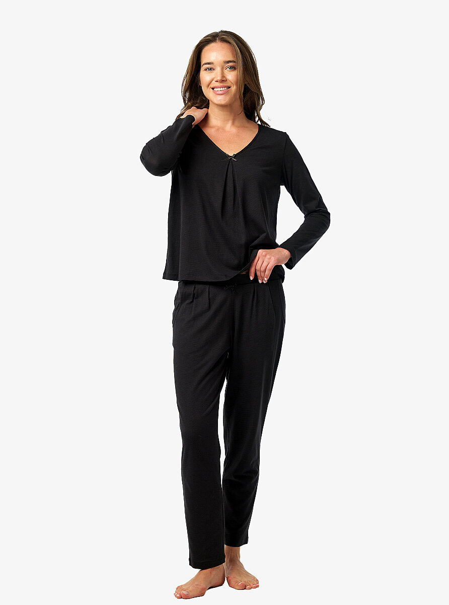 Kadın Pijama Takımı 52231 - Siyah - 4