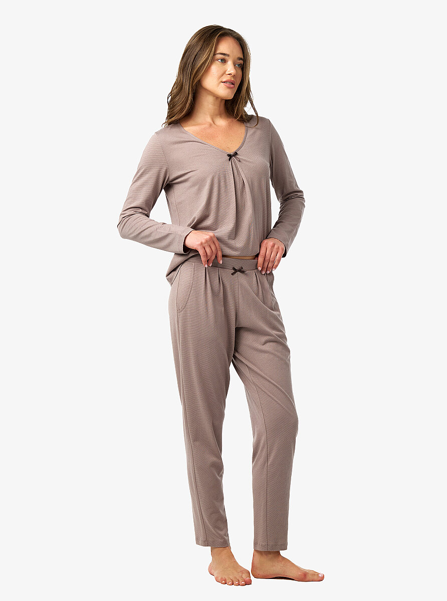 Kadın Pijama Takımı 52231 - Vizon - 3