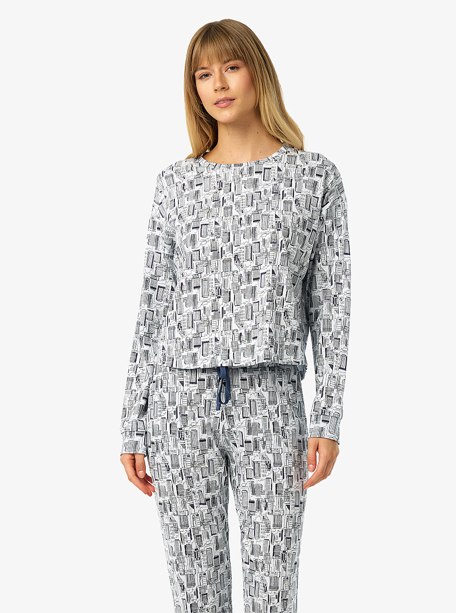 Kadın Pijama Takımı 52234 - Baskılı - 1