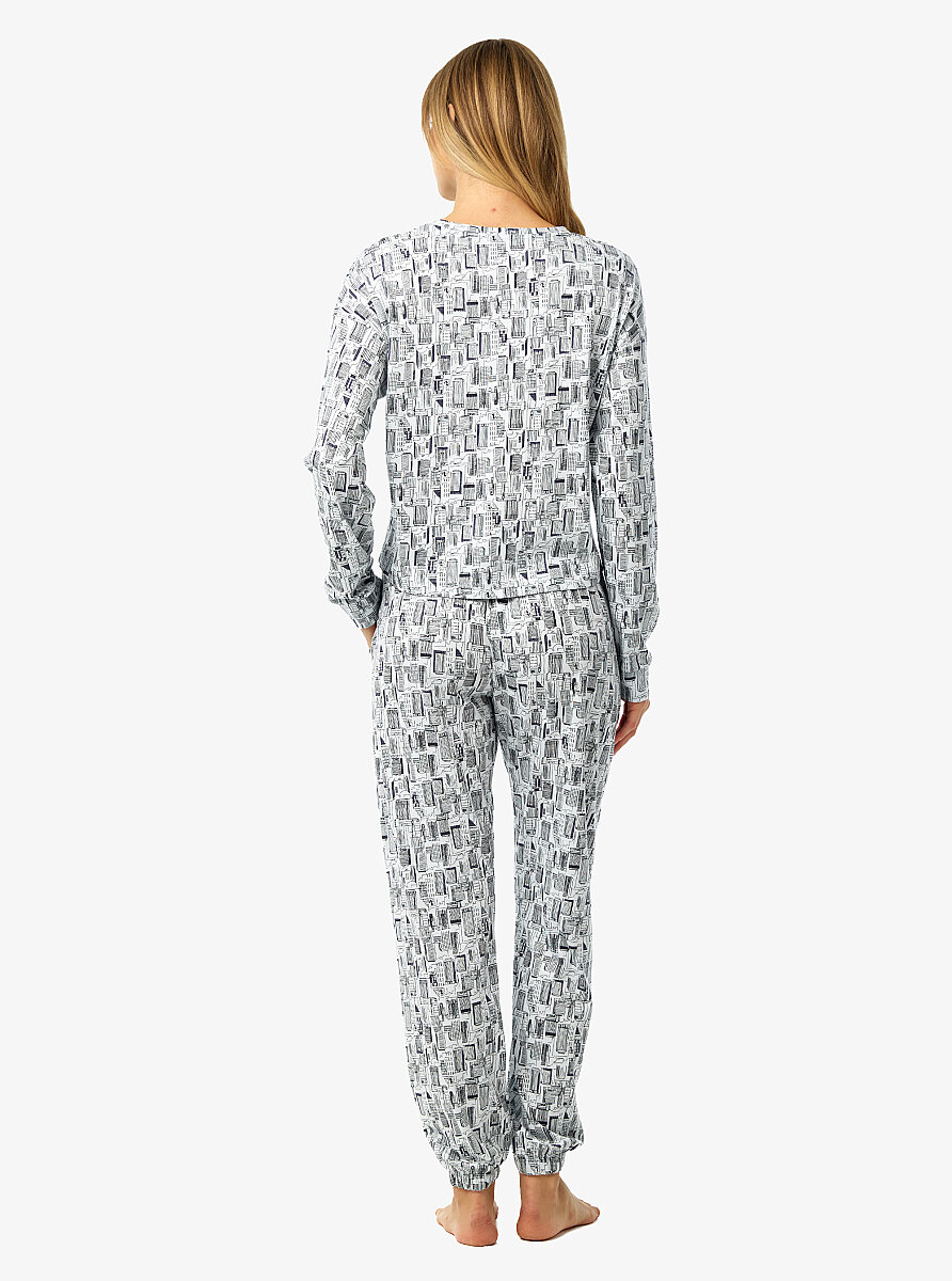 Kadın Pijama Takımı 52234 - Baskılı - 3