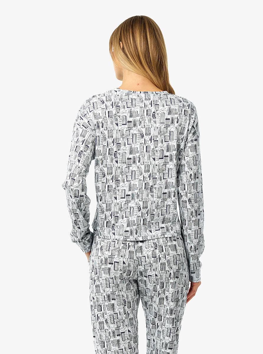 Kadın Pijama Takımı 52234 - Baskılı - 2