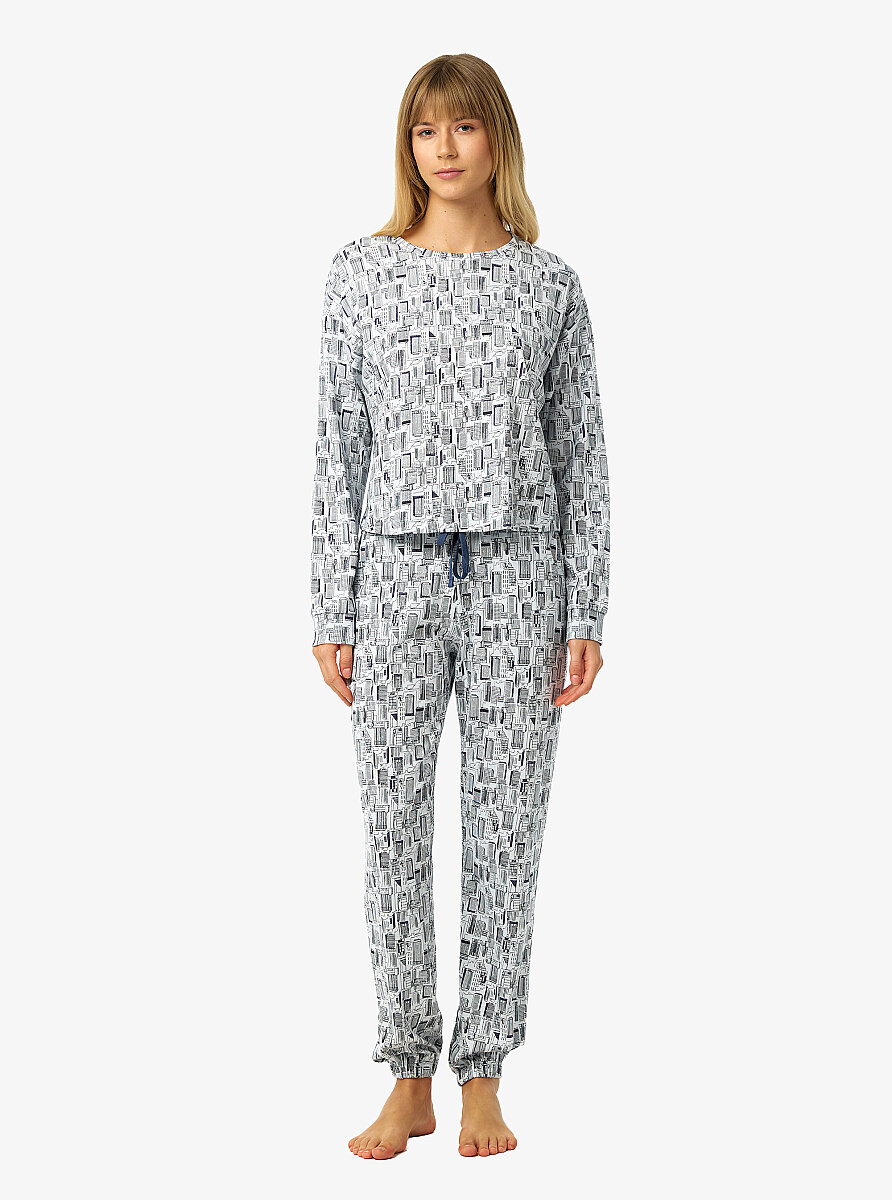 Kadın Pijama Takımı 52234 - Baskılı - 4