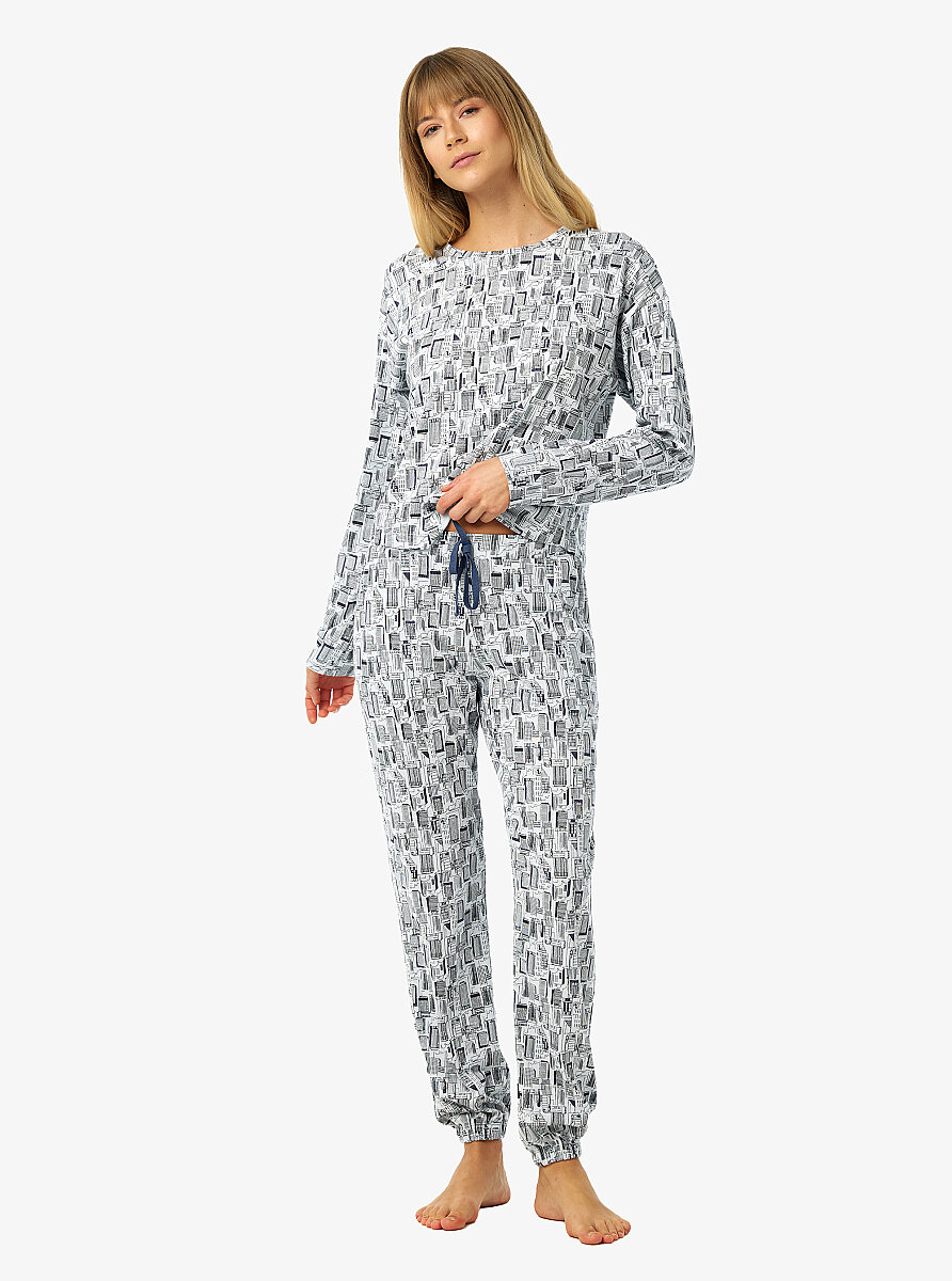 Kadın Pijama Takımı 52234 - Baskılı - 5