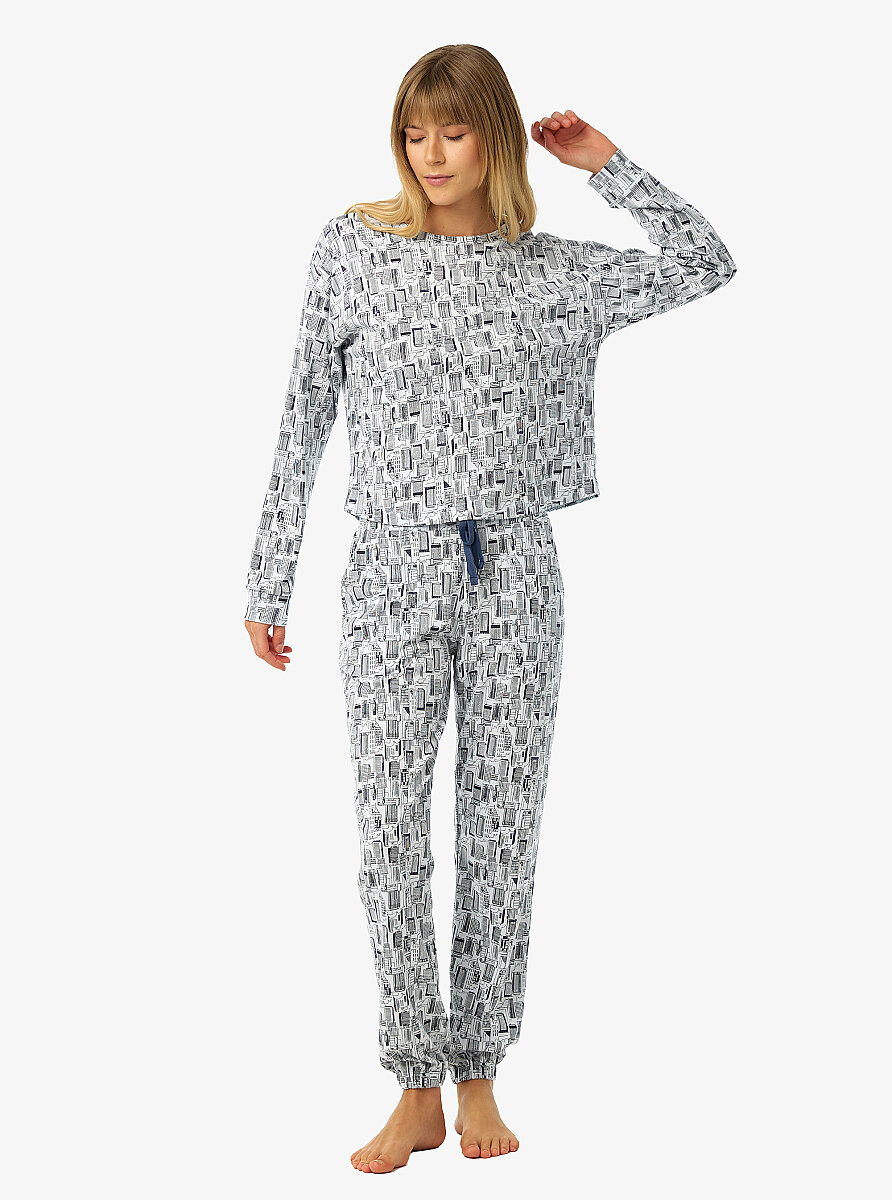 Kadın Pijama Takımı 52234 - Baskılı - 6