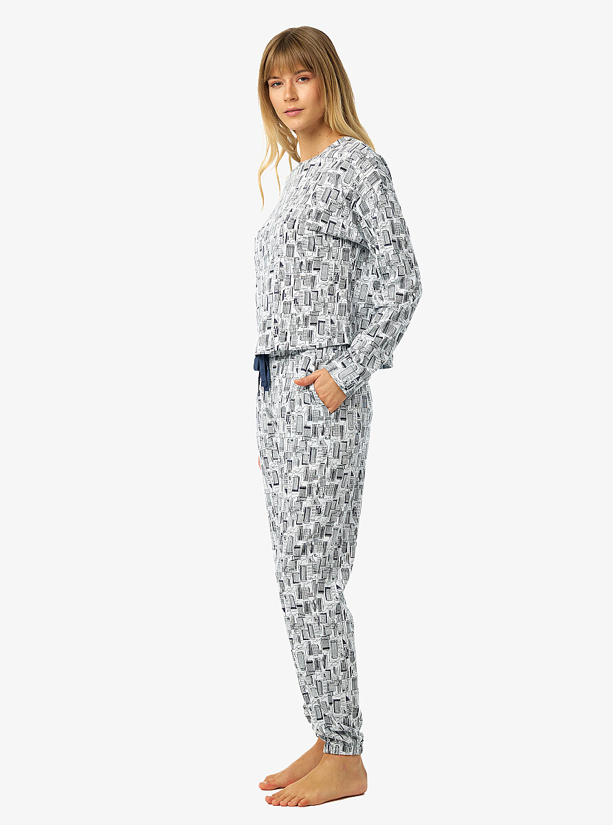 Kadın Pijama Takımı 52234 - Baskılı - 7