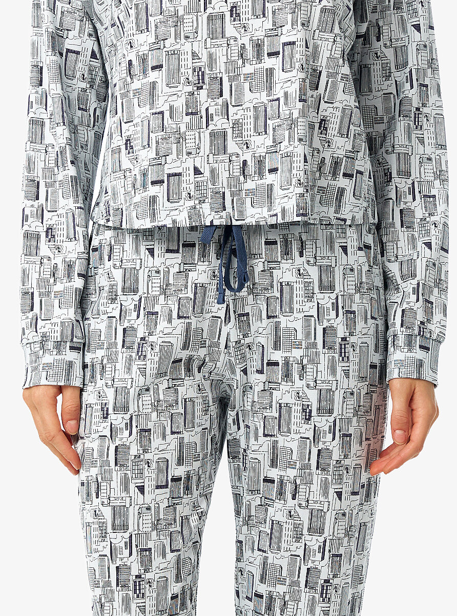Kadın Pijama Takımı 52234 - Baskılı - 8