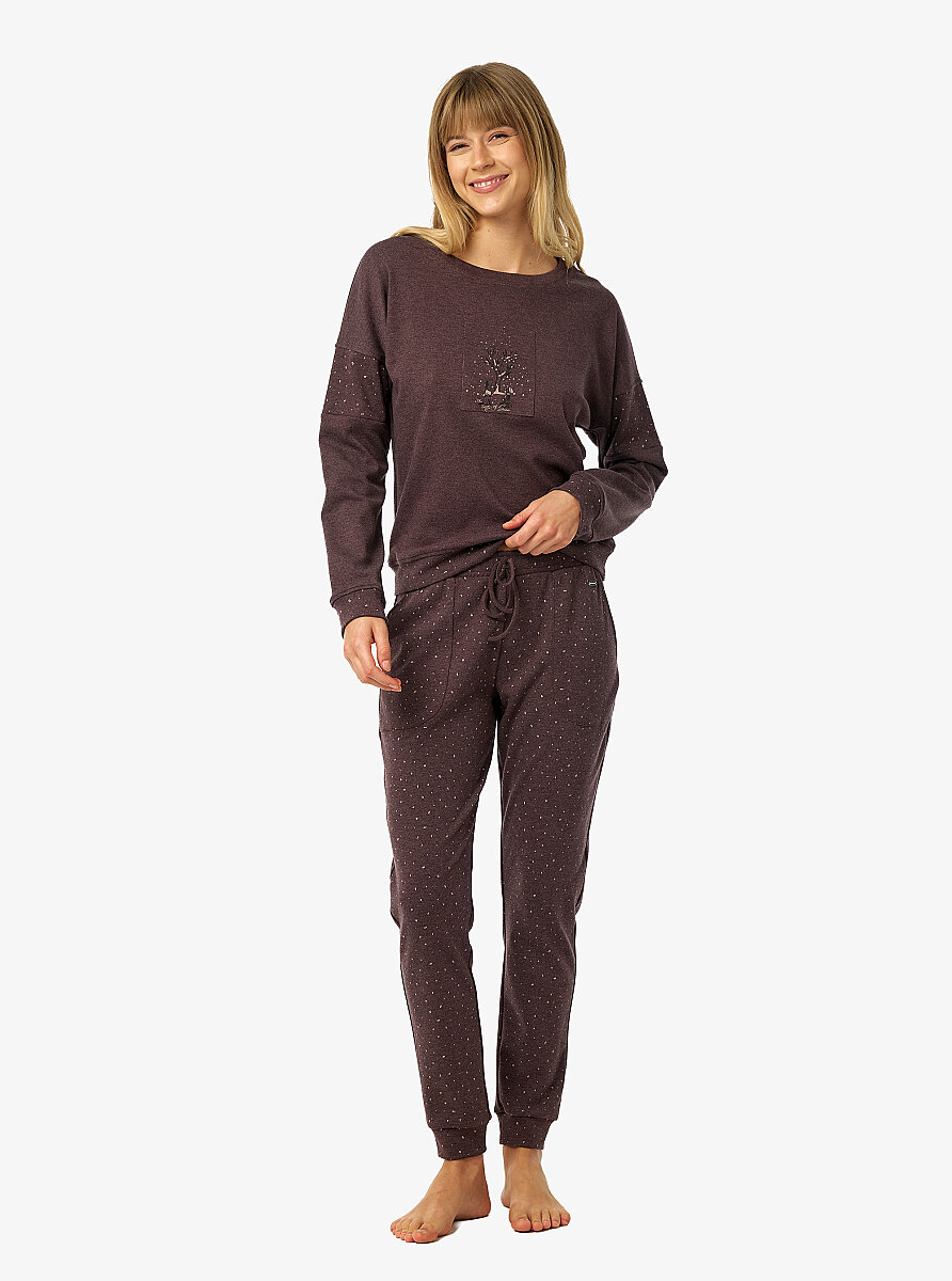 Kadın Pijama Takımı 52238 - Mürdüm - Blackspade (1)