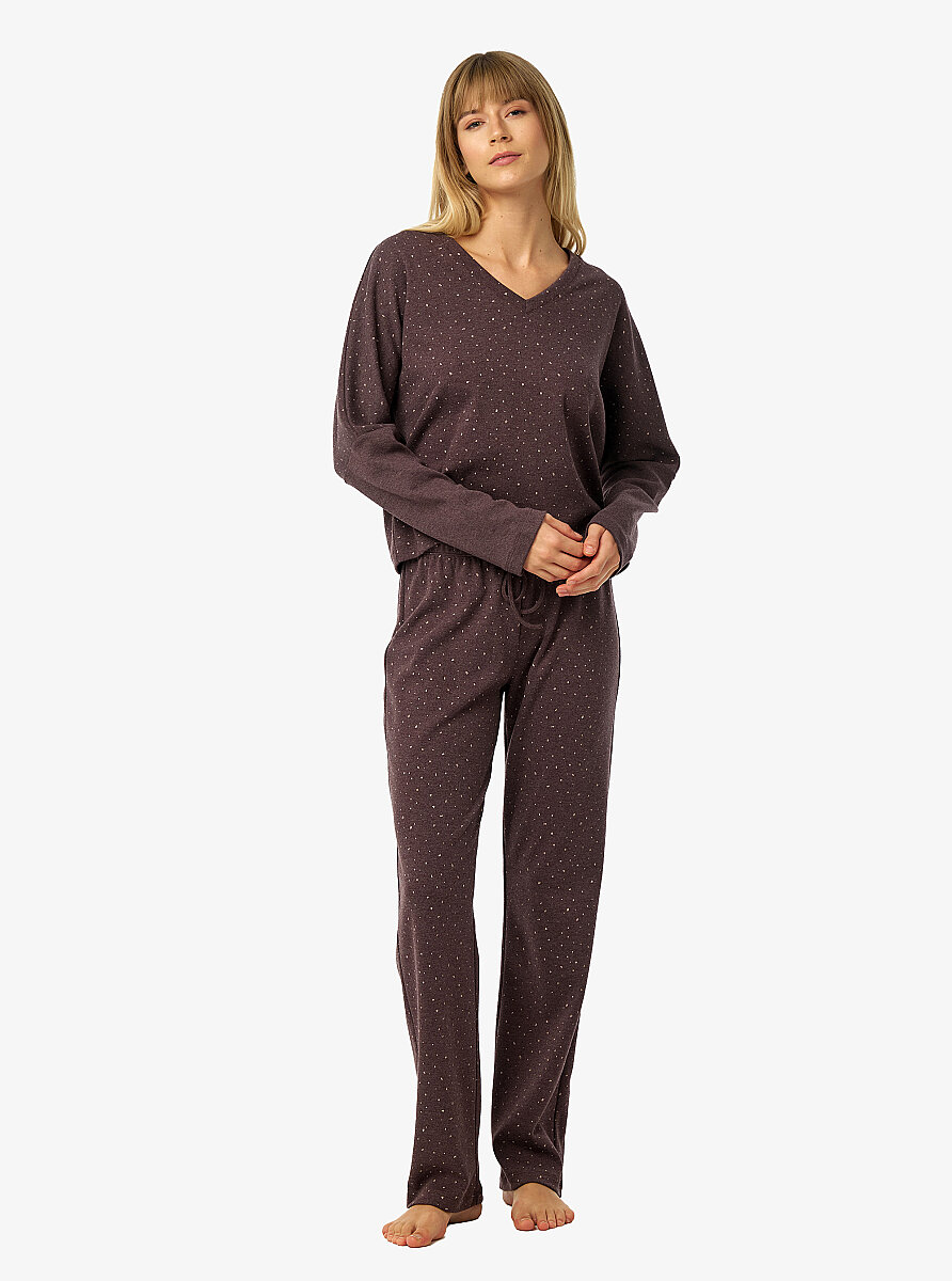 Kadın Pijama Takımı 52239 - Mürdüm - Blackspade