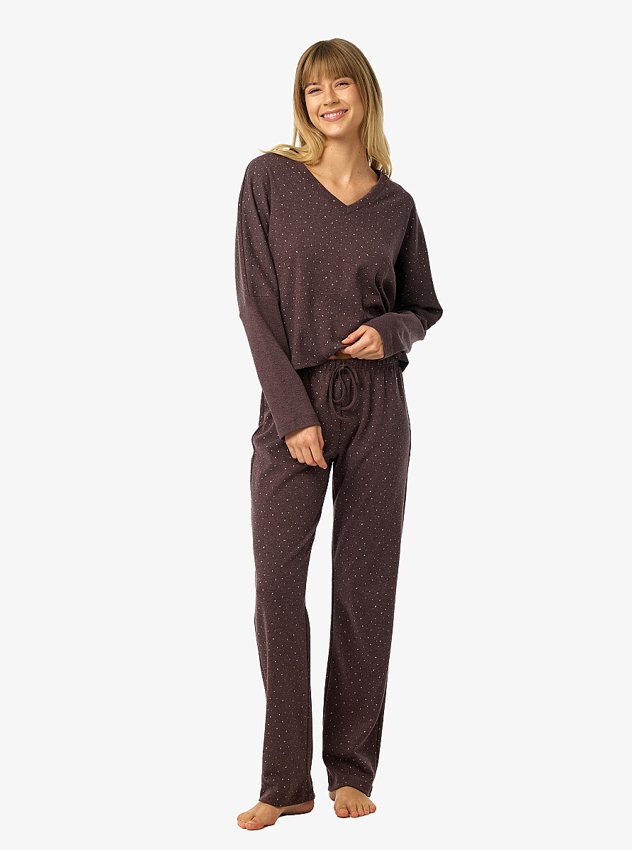 Kadın Pijama Takımı 52239 - Mürdüm - Blackspade (1)