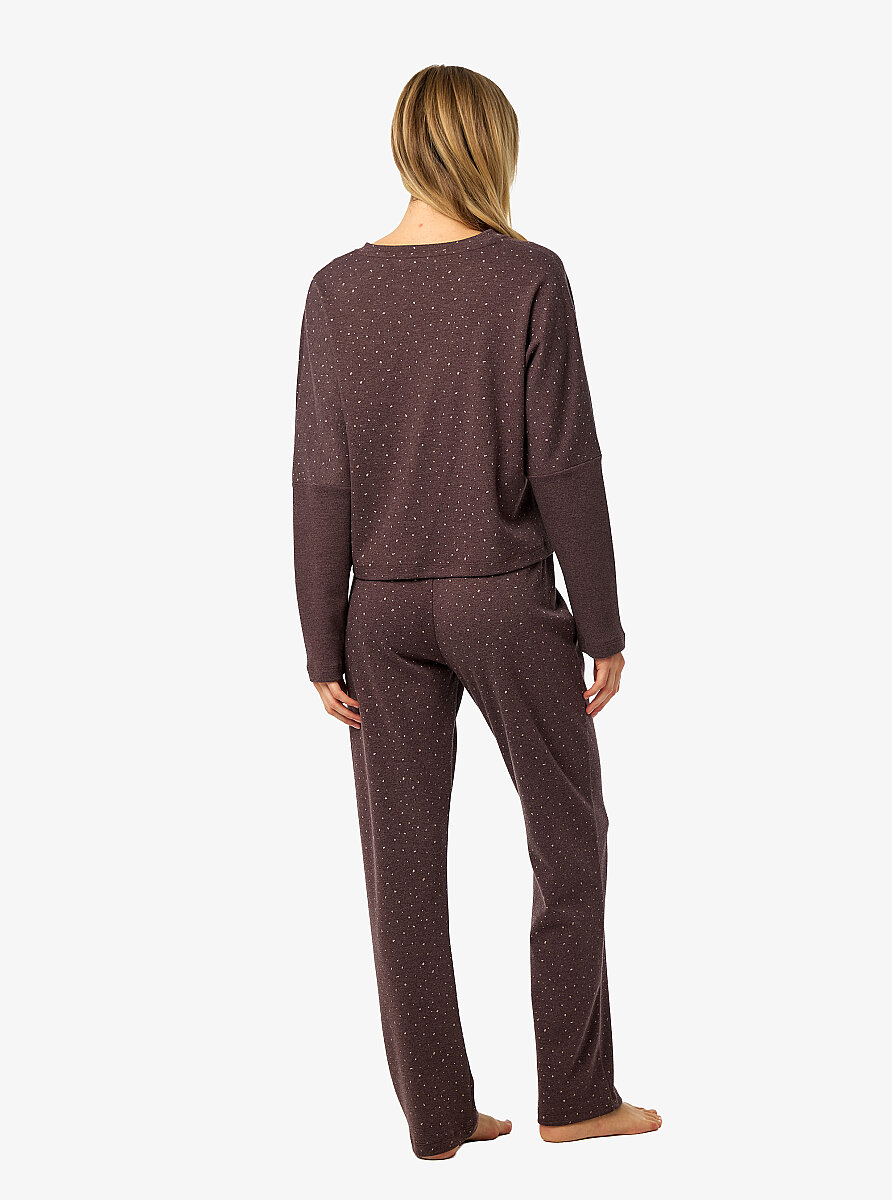 Kadın Pijama Takımı 52239 - Mürdüm - 3
