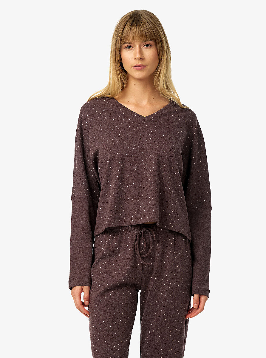 Kadın Pijama Takımı 52239 - Mürdüm - 5