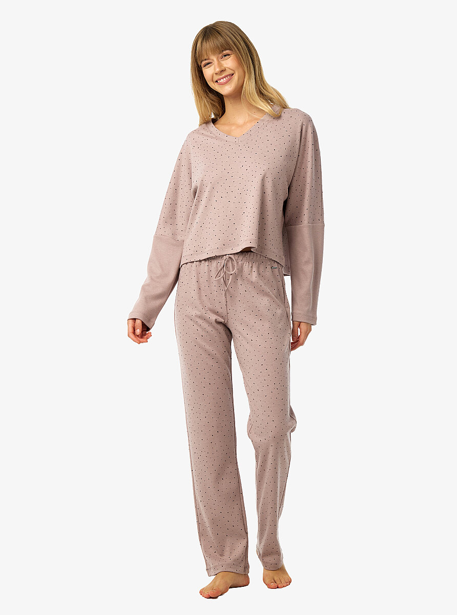 Kadın Pijama Takımı 52239 - Pembe - 2