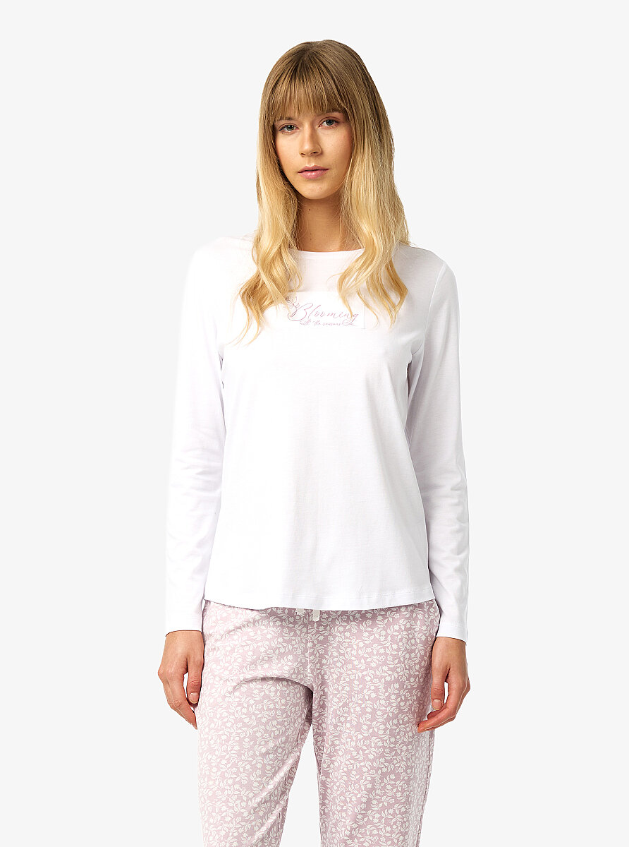 Kadın Pijama Takımı 52254 - Beyaz - 4