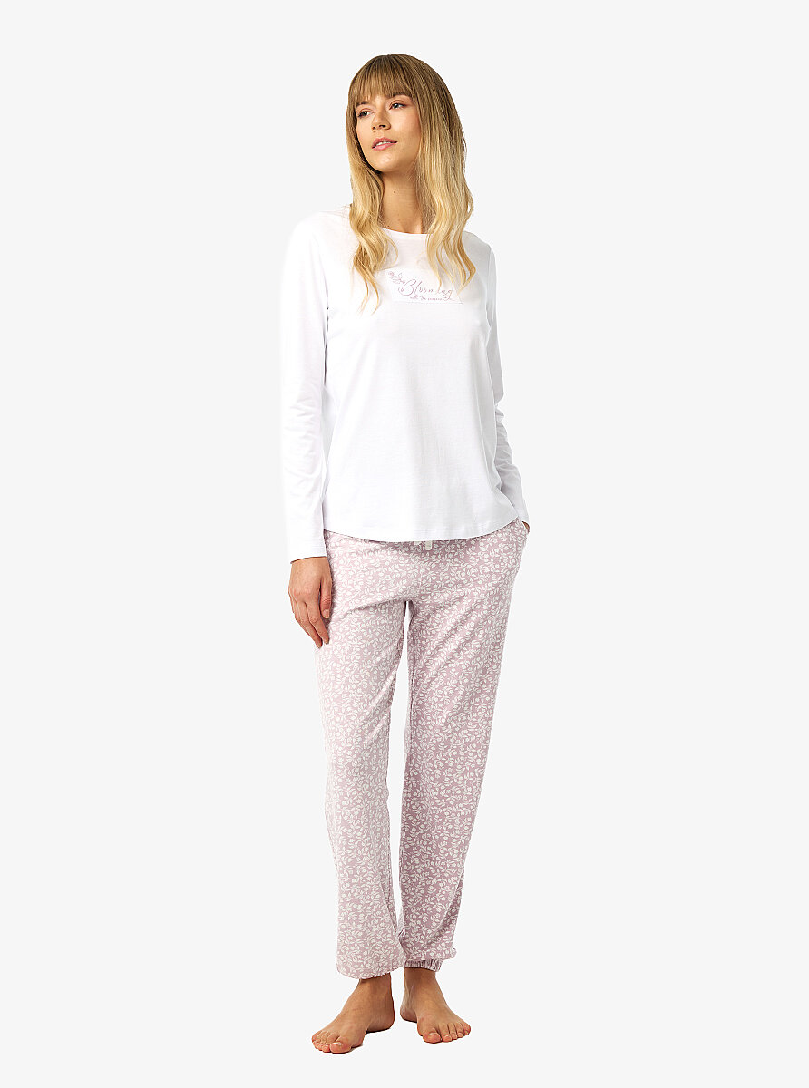 Kadın Pijama Takımı 52254 - Beyaz - 1