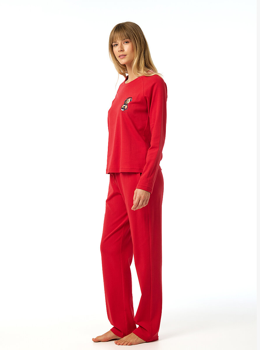 Kadın Pijama Takımı 52259 - Kırmızı - 6