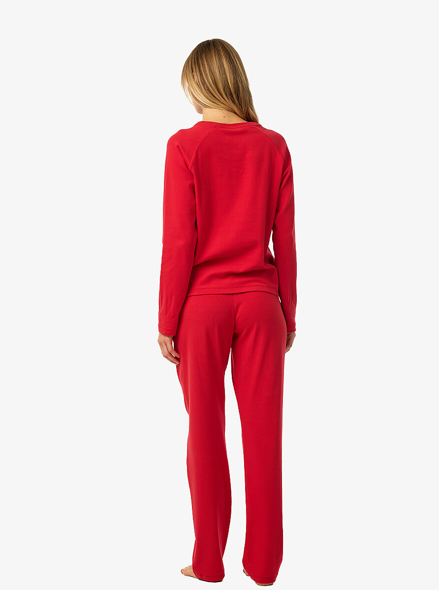 Kadın Pijama Takımı 52259 - Kırmızı - 5
