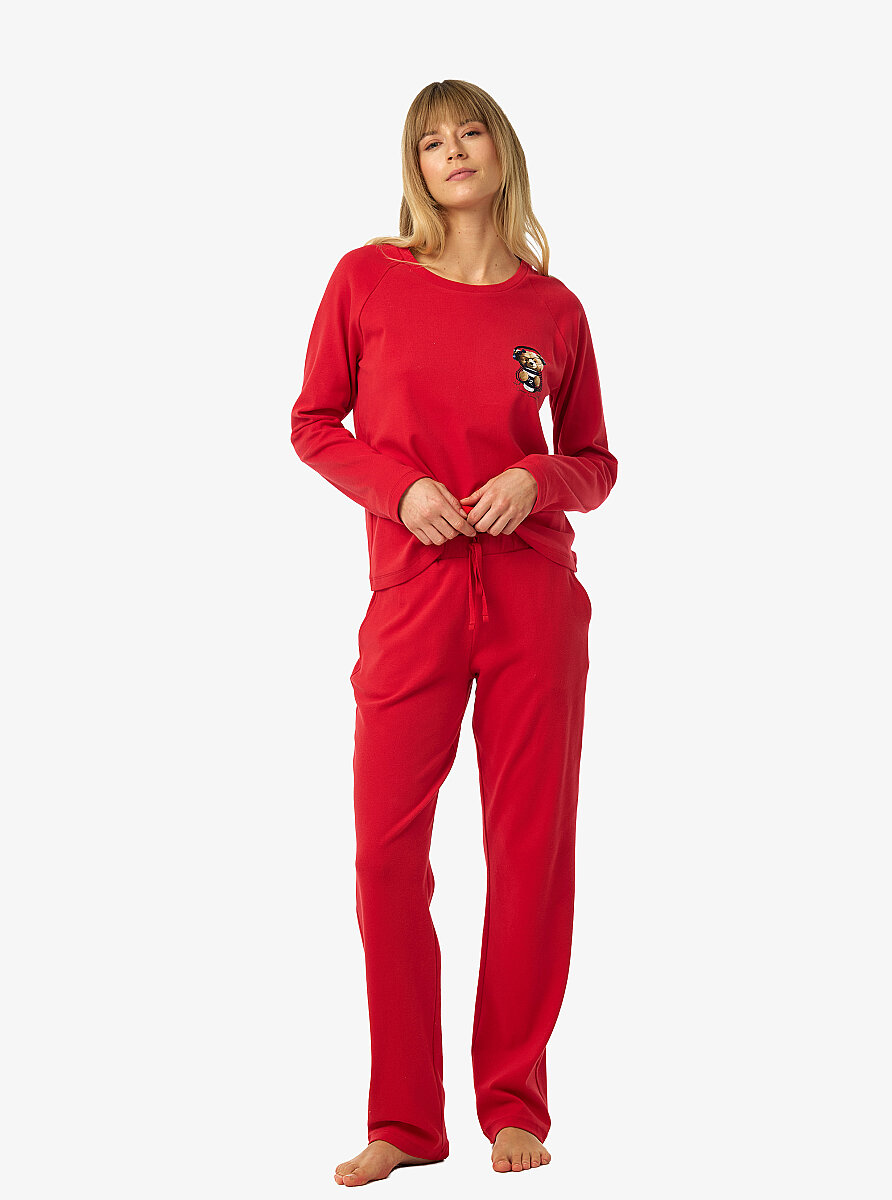 Kadın Pijama Takımı 52259 - Kırmızı - 4