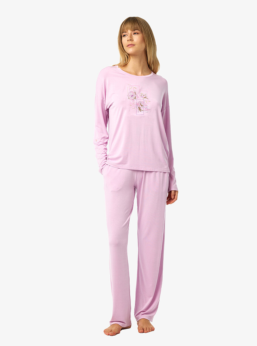 Kadın Pijama Takımı 52262 - Pembe - 2