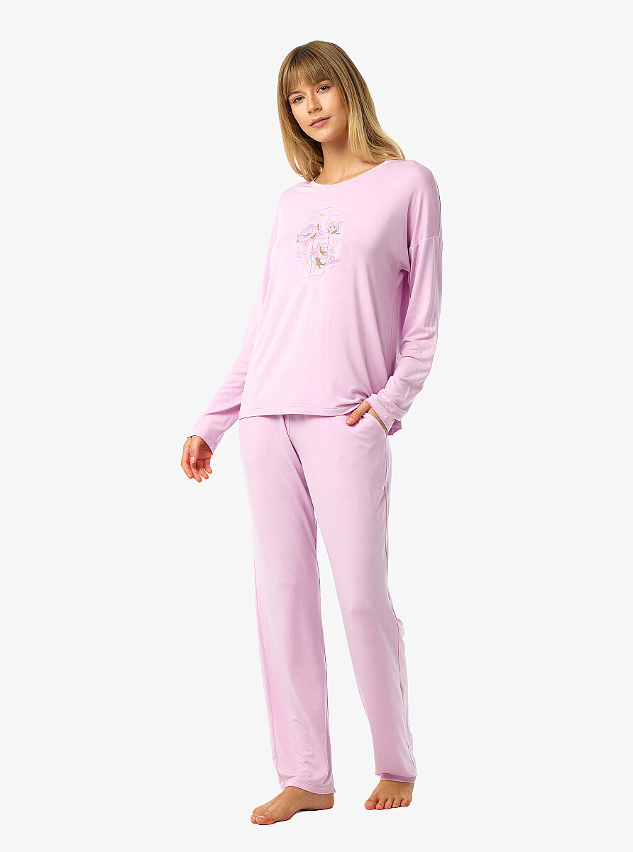 Kadın Pijama Takımı 52262 - Pembe - 1