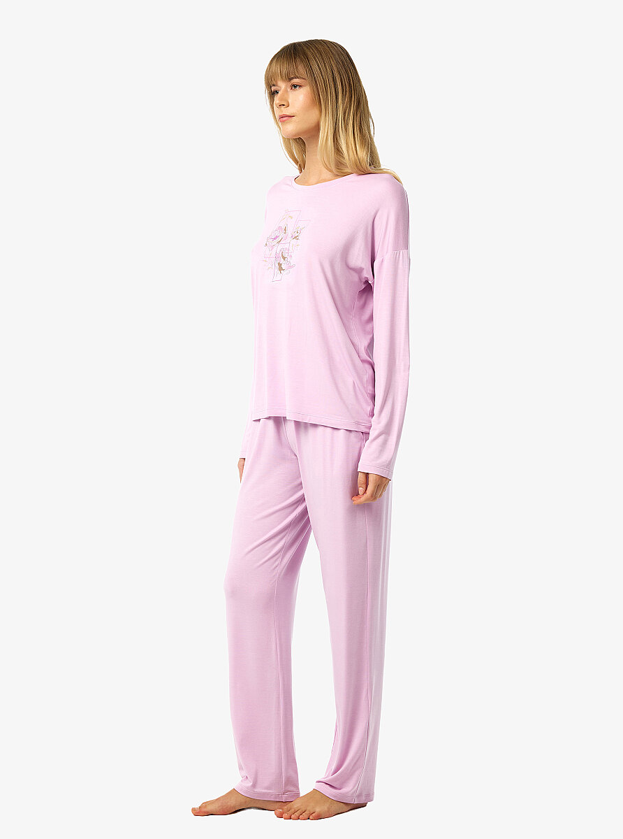 Kadın Pijama Takımı 52262 - Pembe - 5
