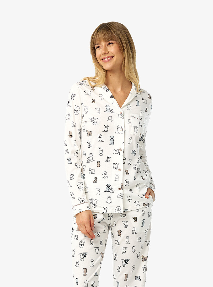 Kadın Pijama Takımı 52264 - Desenli - 4