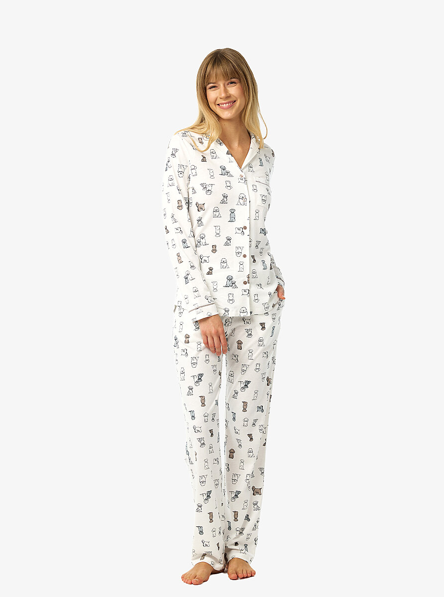 Kadın Pijama Takımı 52264 - Desenli - 3
