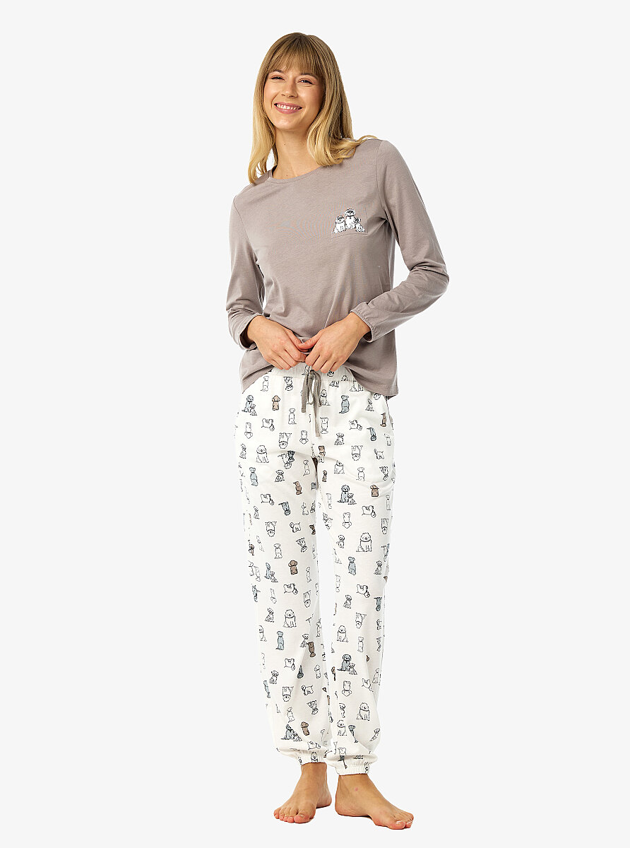 Kadın Pijama Takımı 52265 - Vizon - 5
