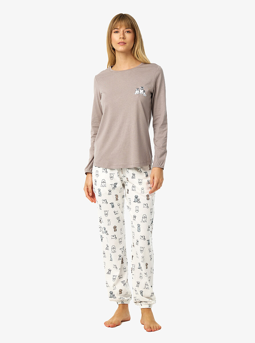 Kadın Pijama Takımı 52265 - Vizon - 3